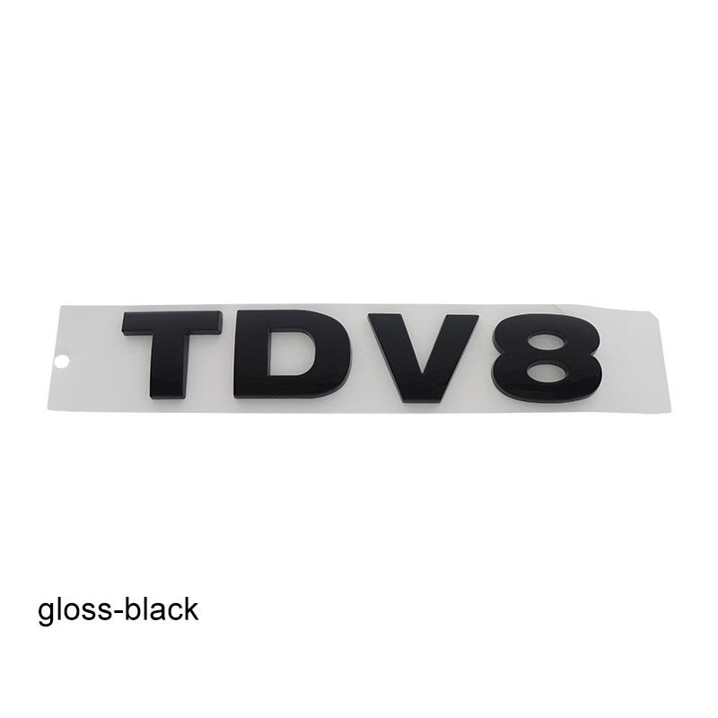 3D Premium TDV8 Buchstaben für L405 UK England SUV Geländewagen Motorhaube Kotflügel Kofferraum Heckaufkleber Emblem Abzeichen Aufkleber