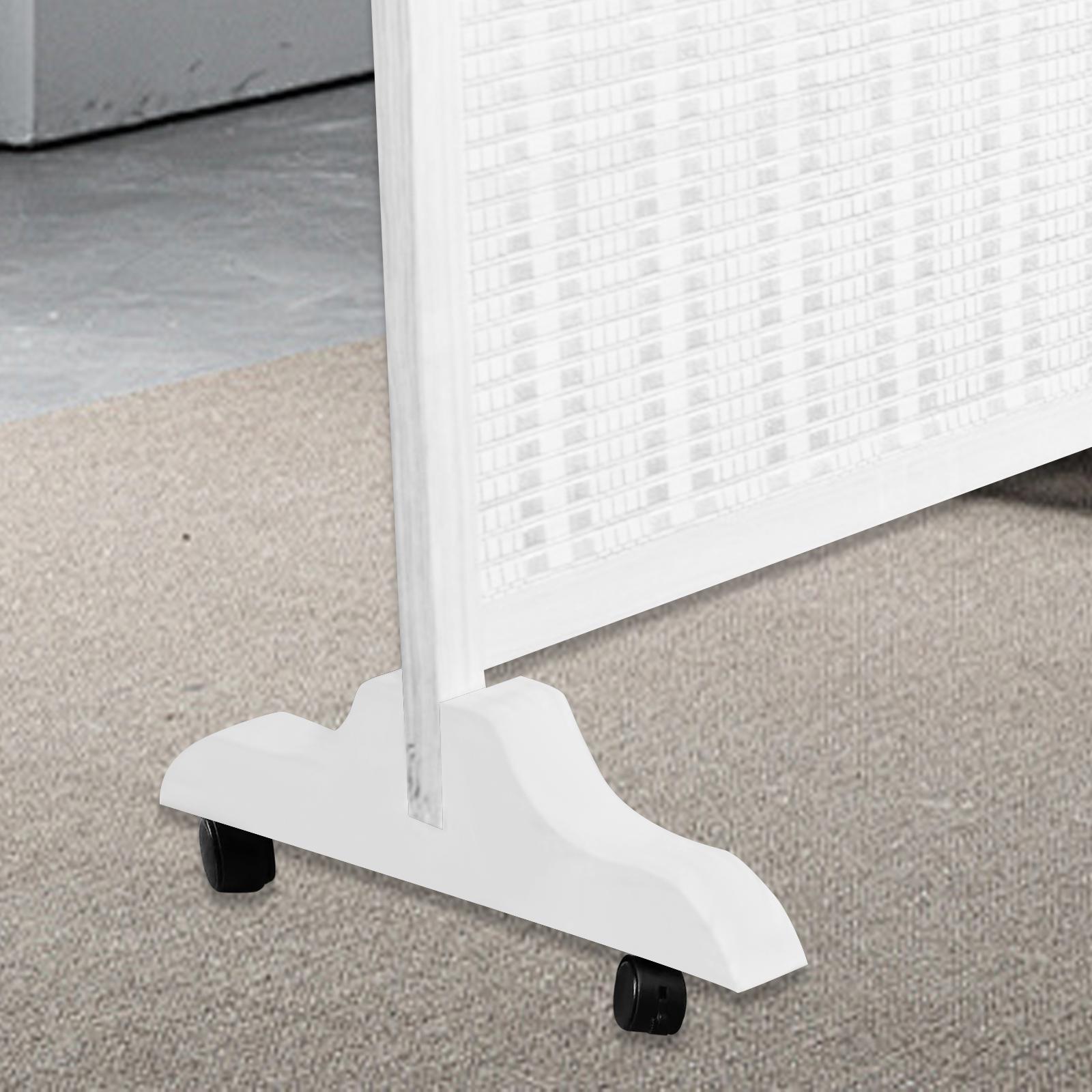 

Wooden Frame Privacy Screen Holder with Detachable Wheels for Bedroom And Dressing Area