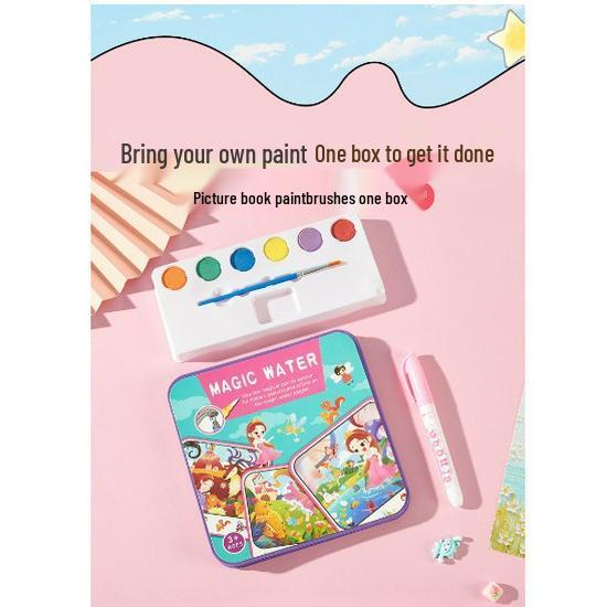 Children's Water Painting Doodle Book Set - Toddler Coloring Toy for June 1st Gift