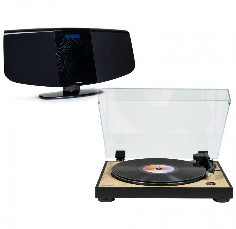 Stereo Set / Digital Mini System with Turntable THOMSON TT300 & MIC400, Thomson