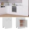 vidaXL Schubunterschrank Lyon Weiß 60x46x81,5 cm Holzwerkstoff