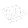 Ice Cream Display Stand with 16 Holes Square for Weddings, Cafes