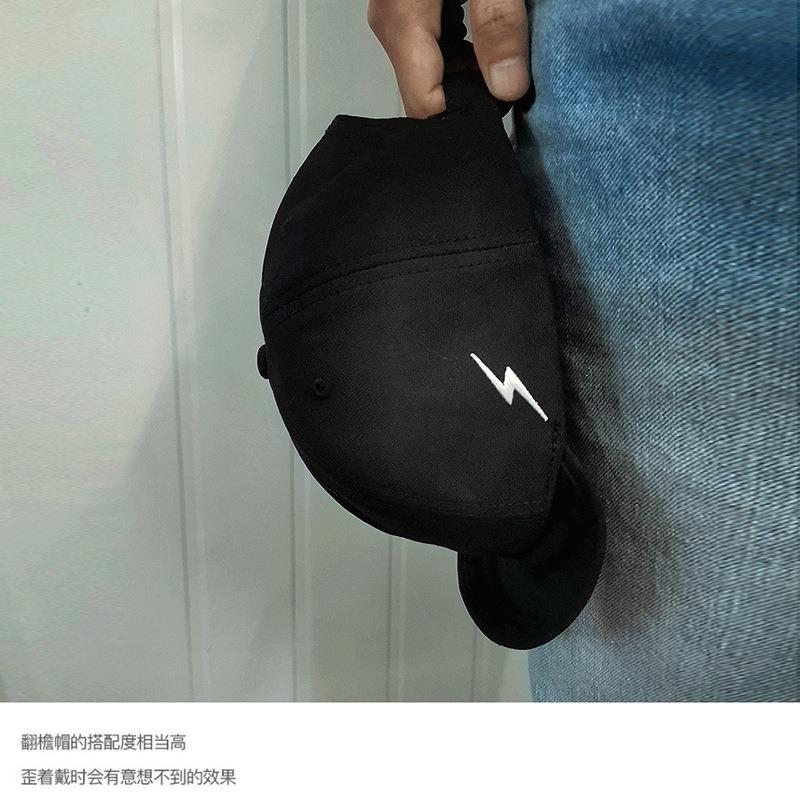 Big head circumference dome soft hat canvas hat autumn short brim baseball cap large men's and women's retro wide brim tongue hat