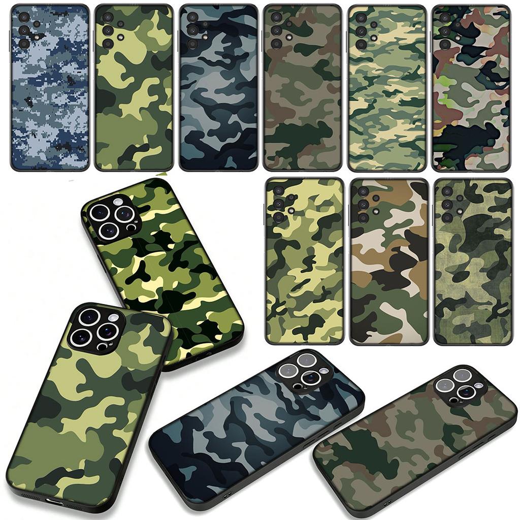 Phone Cover Camo Military Army Camouflage Pattern for Apple iPhone 17 11 16 Pro XS Max XR 6 7 8 Plus + 16E SE 2020 Air 5 8+ Case