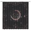 Astrology Shower Curtain Planetarium Themed Astronomical Image Of Constellations With Horoscopes Cloth Fabric Bathroom Decor Set