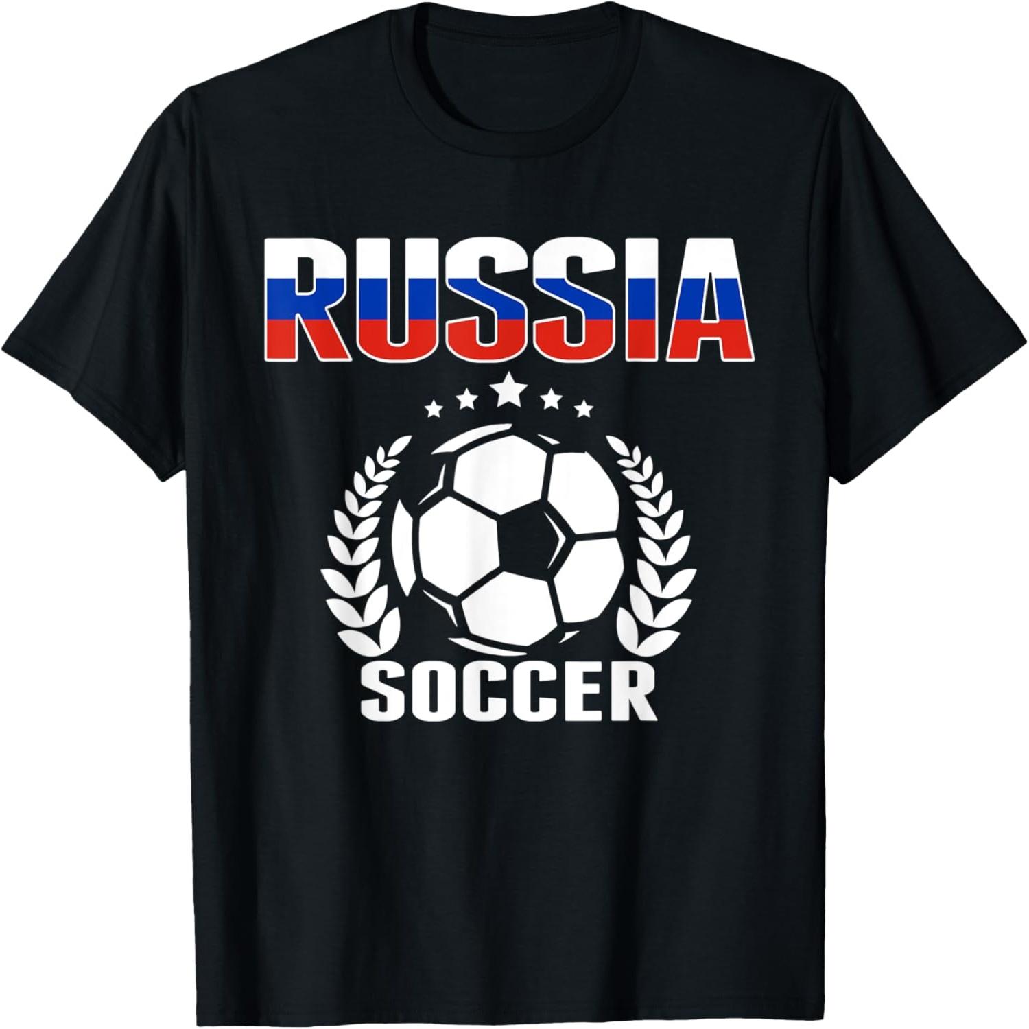 Russia Soccer Fans Jersey Proud Russian Football Supporters T-Shirt(1) S