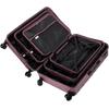 Set of 3 Wings Crake Polycarbonate 100% Rose Gold Suitcases
