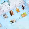 Photo Insert 50 Keychain Pieces Clear Picture Keychain Photo Frame Rectangle Blank Photo Keychain For Valentines Day Photo Diaphragm Supplies