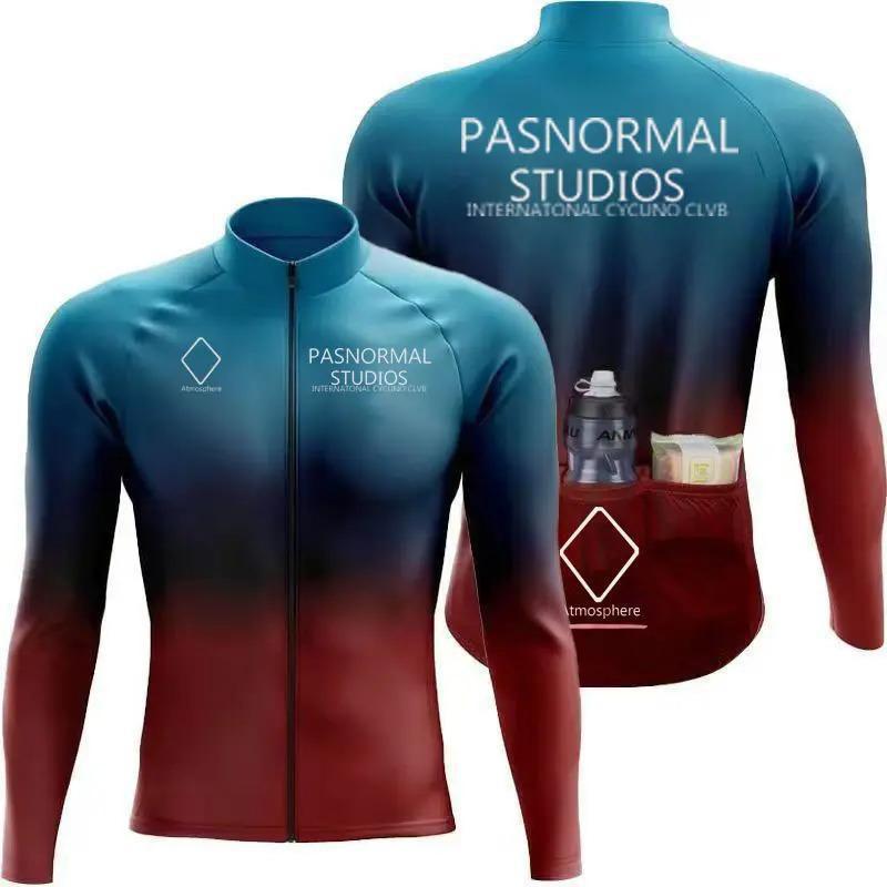 1 Men Women Cycling Long Sleeve Jersey Breathable Quick Dry Performance Top Road Bike Winter