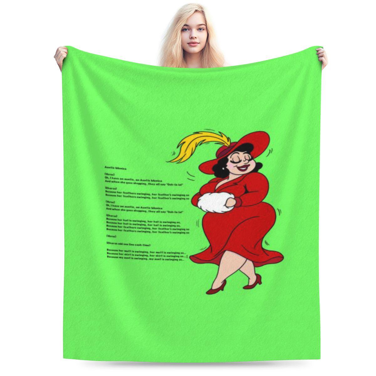 

Auntie Monica The Summer Camp Song Classic Personalized Comfortable Gift An UltraSoft Micro Fleece Blanket 75x100cm 30x40in