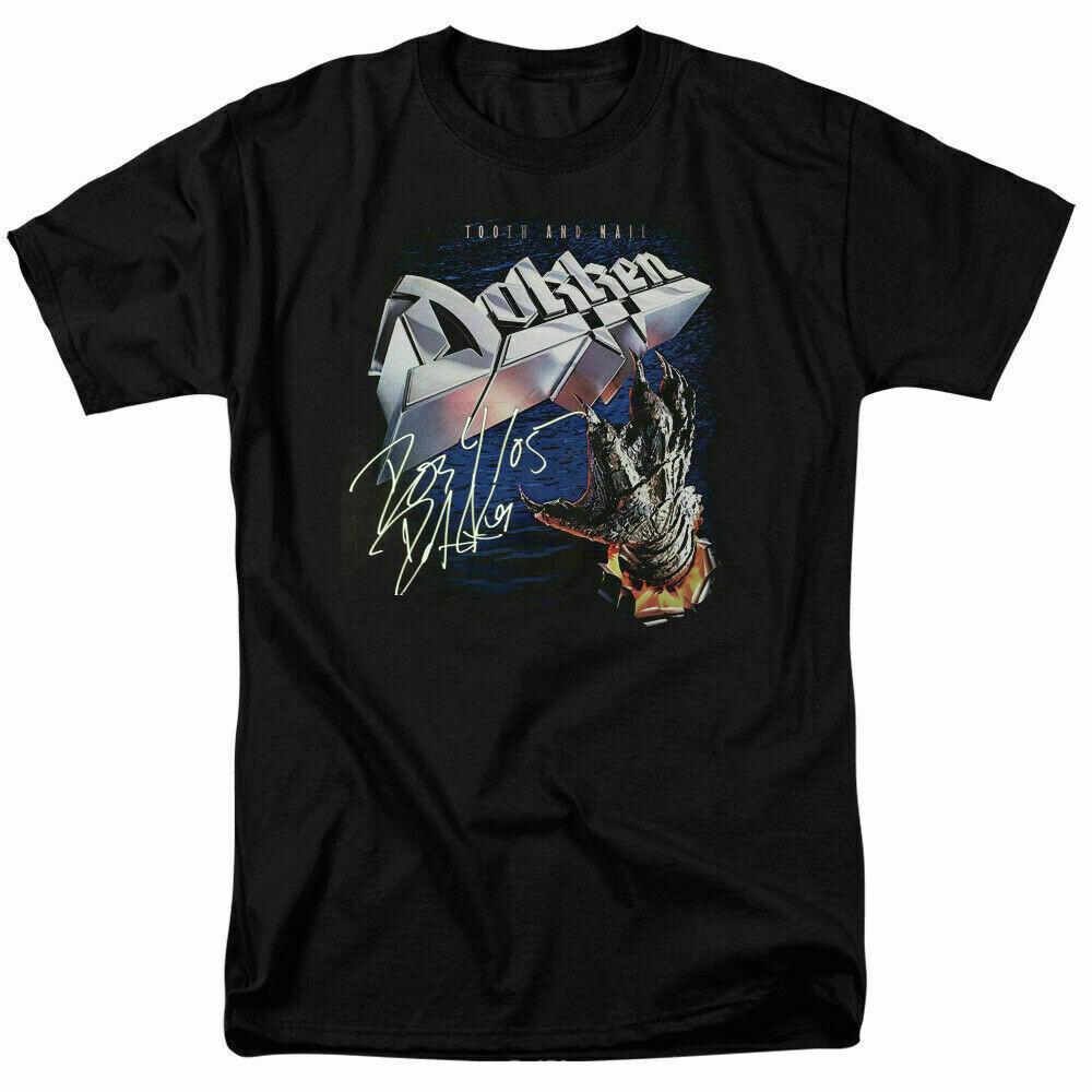 

Tooth and Nail Dokken Band Black Cotton Size S4XL TShirt Gift Funny Unisex T-Shirt XXXXL