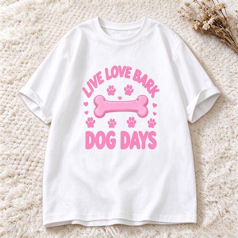 Cute Pet Lover Unisexs T Shirt My Dog Is My Best Friend Paw Graphic Print Short Sleeve Casual O Neck Summer Daily Wear Tee Y2k