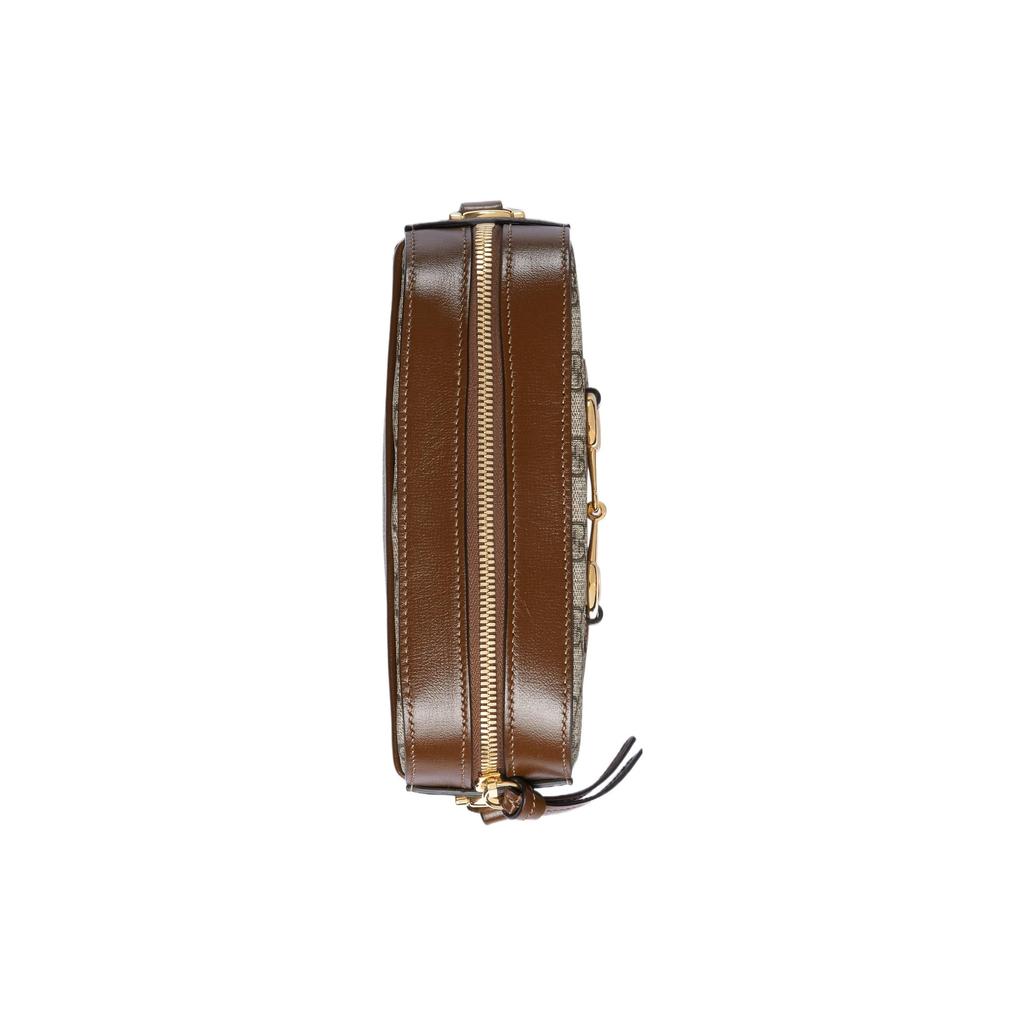Gucci Horsebit 1955 Adjustable Shoulder Strap Zipper Closure Canvas Crossbody Bag Women bags 760196-92TCG-8563