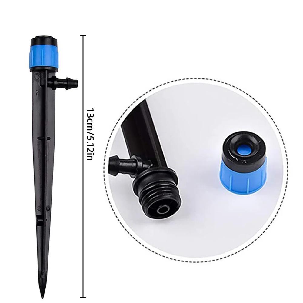 Spring Dripper Nozzle Garden Irrigation Dripper Ground Insert Red Cap Eight-hole Ground Insert Adjustable Garden Sprinkler