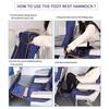 Adults Portable Car Mattress Cover Adjustable Footrest Hammock Train Airplane Travel Sleeping Bed Camping Car Air Accessories