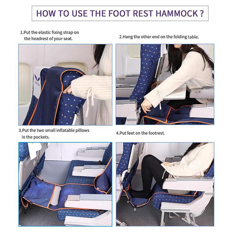 Adults Portable Car Mattress Cover Adjustable Footrest Hammock Train Airplane Travel Sleeping Bed Camping Car Air Accessories