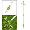 Garden Weeding Tool with Long Aluminum Handle Weed Remove Tool Durable Rust-Resistant Detachable Weeder for Garden Home