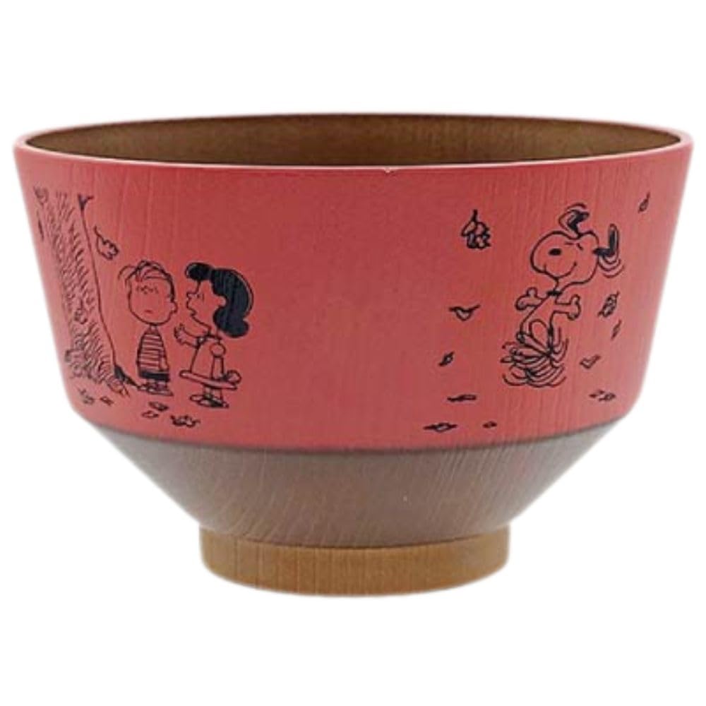 Marimo Craft SNOOPY Soup x Bowl, Vermilion, Approx. 110 H71mm, SPZ-3862 киноварь