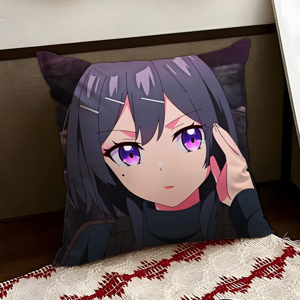 Anime SSasaki and Peeps Cushion Cover Reversible Soft Durable Pillow Cover Home  Car MultiScene Use for Daily Comfort
