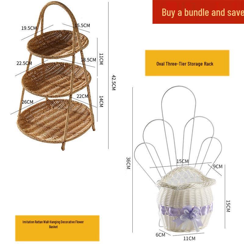 Handwoven Bamboo Oval Serving Basket