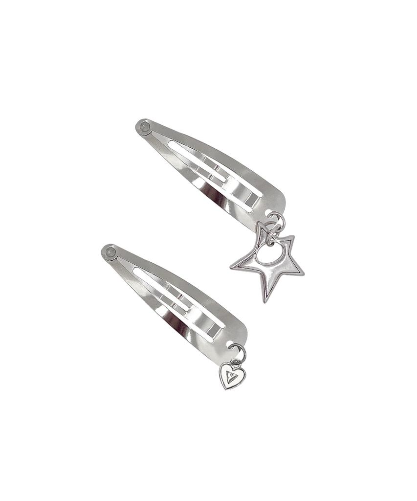 Vvv [Set] Cutie Logo Heart Snap Clip