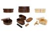 YFJY Japanese-Style Multi-Layer Wooden Bento Box for Students and Outdoor Picnics