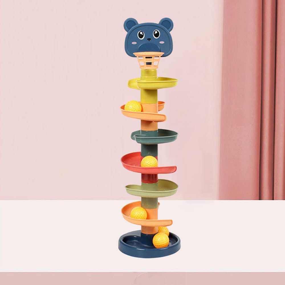 Entertainment Ball Drop Roll Swirling Tower Spin Track Toy Set Rotating Track Set Educational Toys