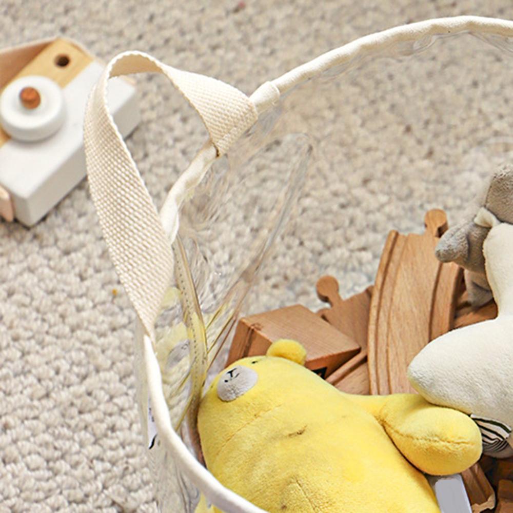 1Pc Transparent Toy Storage Basket Building Blocks Plush Toys Large Capacity Multifunctional Storage Box Home Storage Organizat