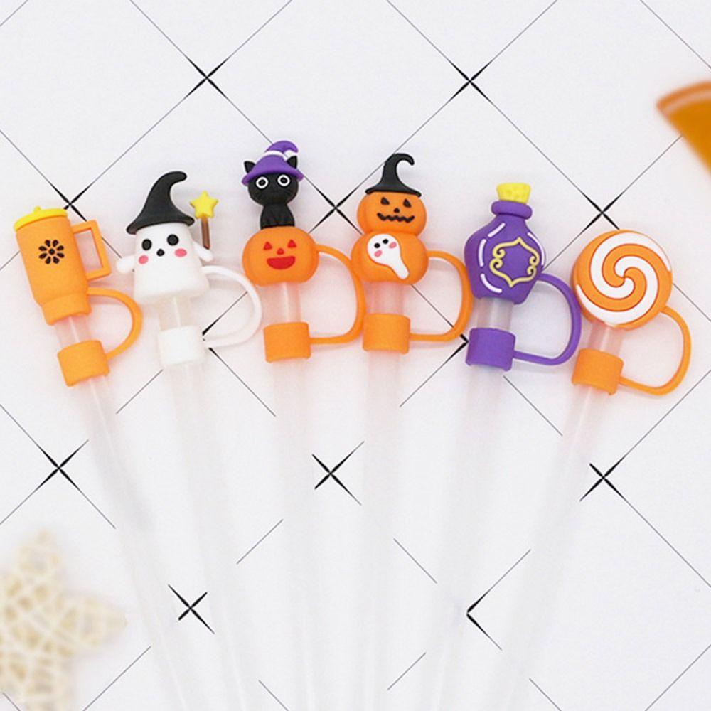 10mm Splash-proof Straw Cap Halloween Straw Stoppers New Straw Tips Cover