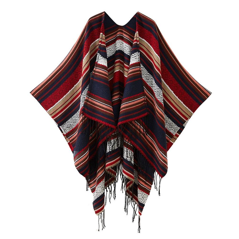 Ethnischer Stil Schal Kopftuch Sonnenschutz Temperament Strickjacke Für Frauen Dame Mädchen