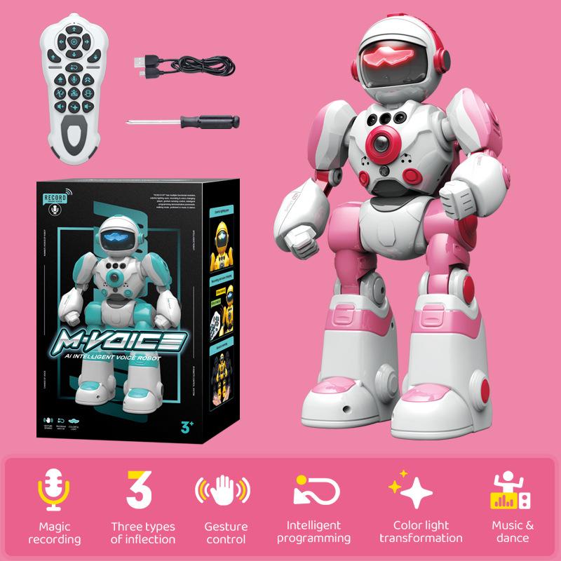 Smart Voice-Controlled Dancing Robot with Gesture Remote for Kids