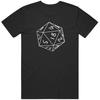 20 Sided Dice DnD D20 Art Funny Retro Gift T Shirt