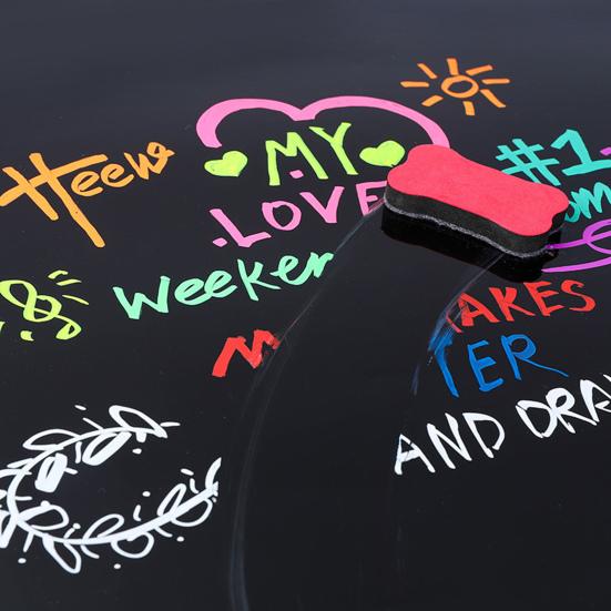 8/12Pcs Liquid Erasable Chalk Markers Pens Smooth Writing Quick-Dry Ink Fine Tip Highlighter Blackboard Fluorescent Pens