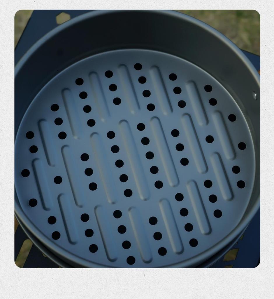 CLS Portable Outdoor Cookware Set: 3L Steamer, Frying Pan, BBQ & Camping Soup Pot for Self-Driving Tours