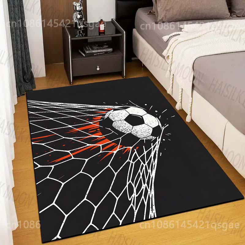 

Goal Football Pattern Carpet for Living Room Bedroom Bathroom Mat Creative Doormat Sofa Home Decor Event Area Carpet for Gifts 40x60cm