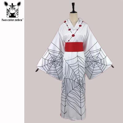 Demon Slayer Rui Spider Family Mother Elder Sister Cos Performance Clothing White Clothes Halloween Ghost Festival Kimono