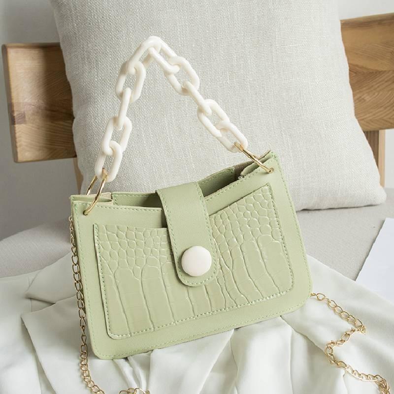 2021 Stone Texture Ladies Handbags Hobo Shoulder Bag Cross-border Trend Pu Material