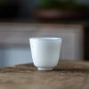 Thin Tire Kung Fu Tea Cup Ceramic Whiteware Single Cup Ceramic Teacup Master Cup Tea Set Small Tea Bowl Ceramic Teacups
