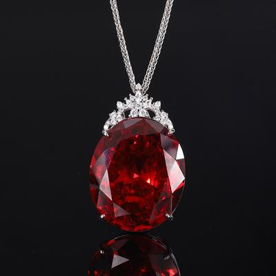 Jewelry Bird'S Nest Cut Retro Large Egg Shaped Premium Pendant Necklace Main Stone 25 * 30