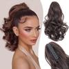 Long Curly Tail Claw Clip Wig for Women - Short Fluffy Ponytail with Natural Simulated Look