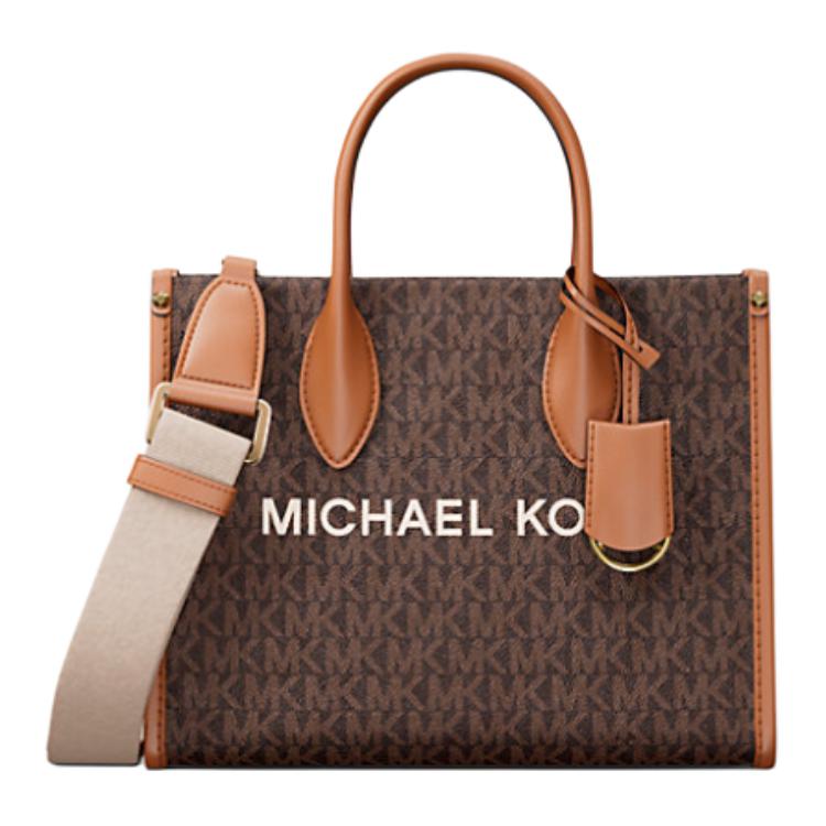 

Michael Kors Mirella Signature Logo Coated Canvas Tote Bag Women Tote Bags Brown 35R5G7ZT1B-BROWN Basic Set (Bag)