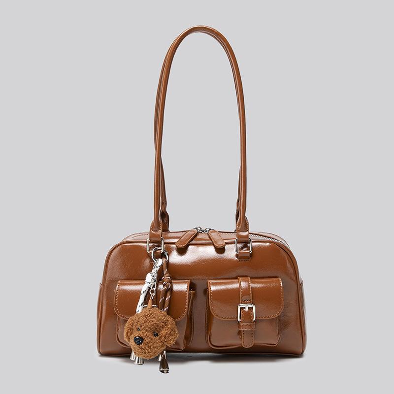 Vintage Handbag for Women, Large Capacity New Autumn and Winter Casual Single Shoulder Armpit Bag, Niche Design, Commuting Pillow Bag