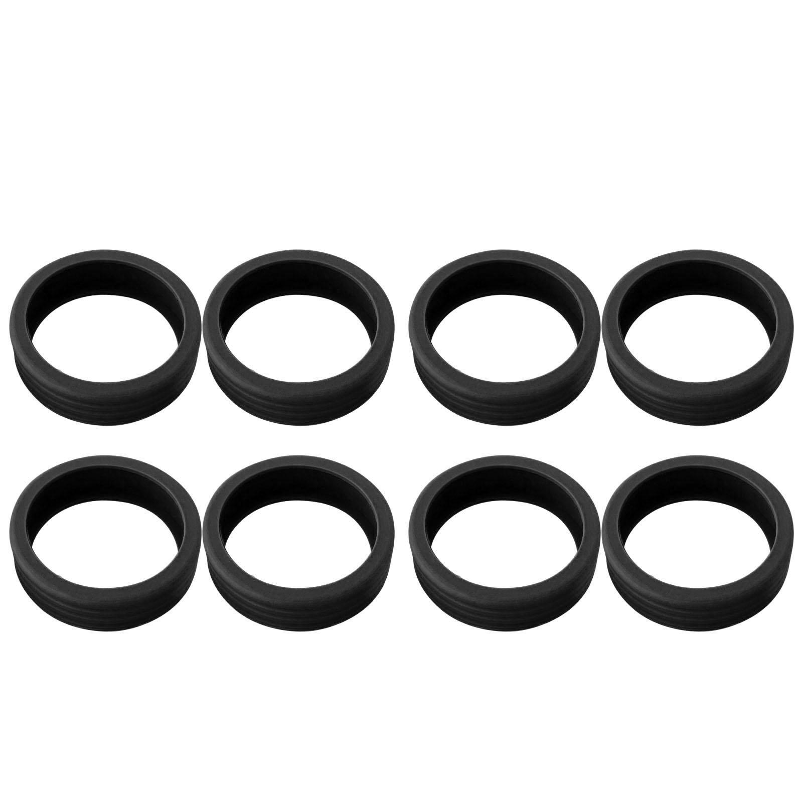 

8 шт. Чехлы для колес чемодана с шумоподавлением, амортизирующие чехлы для тележки, силиконовые ролики чёрный