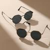Metal Geometric Women Fashion Glasses For Tropical Beach Vacay Shopping Outdoor Casual Activities Street Snap Accessories