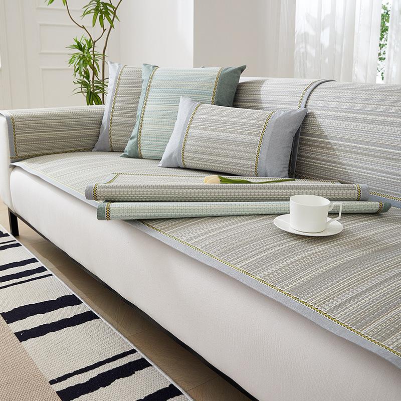 Rattan Sofa Cushion Summer Mat Cushion New Non-Slip Sofa Cover Summer Seat Cushion Cover Cloth Towel