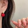New Year's Red Earrings, A Trendy And Fashionable Internet , Diamond Ball Stud Earrings, Korean , Year Earrings For Women.