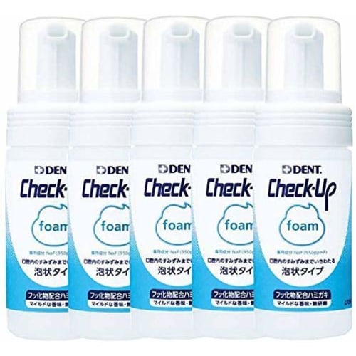 Lion DENT Check-up Foam 100ml X 5 Bottles