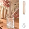 Electric Egg Beater Stainless Steel Mixer Low Noise Rechargeable Milk Frother Handheld Electric Coffee Egg Whisk