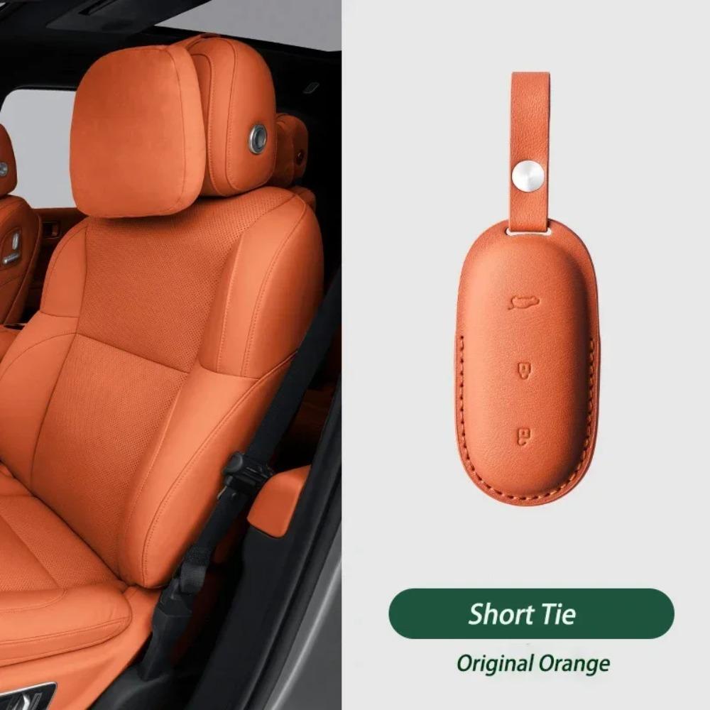 Кожаный чехол-брелок для автомобильного ключа Lixiang L9 L8 L7 L6 Чехол-брелок для ключа LI Lixiang Leading Ideal L6 L7 L8 L9 2022-2025