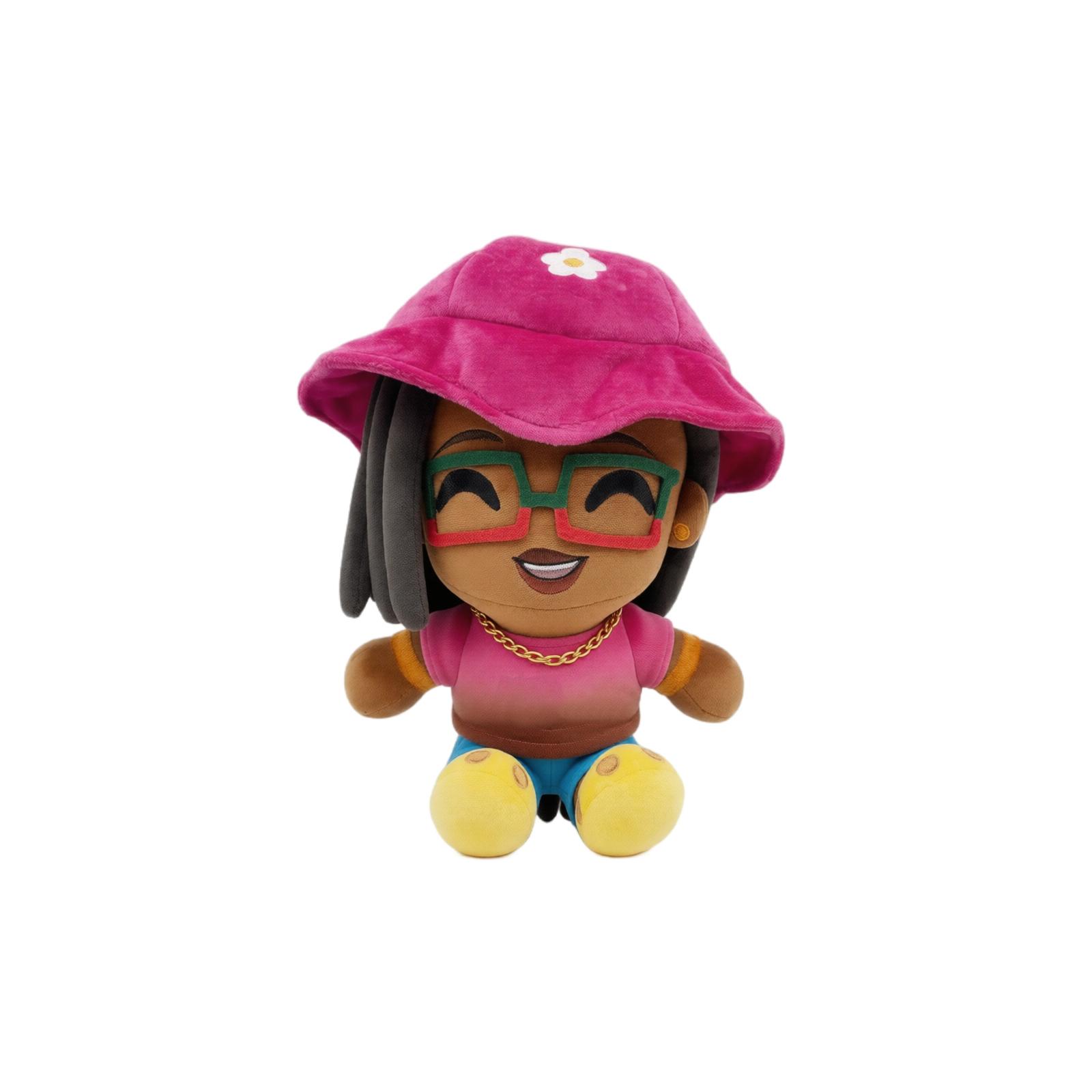 

Plush Stuffed Doll Soft Toy Sitting Design with Hat and Casual Outfit Suitable for Children and Collectors Gift Item One Size